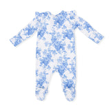Dream Cottage Floral - 2 Way Ruffle Sleeve Zipper Footie