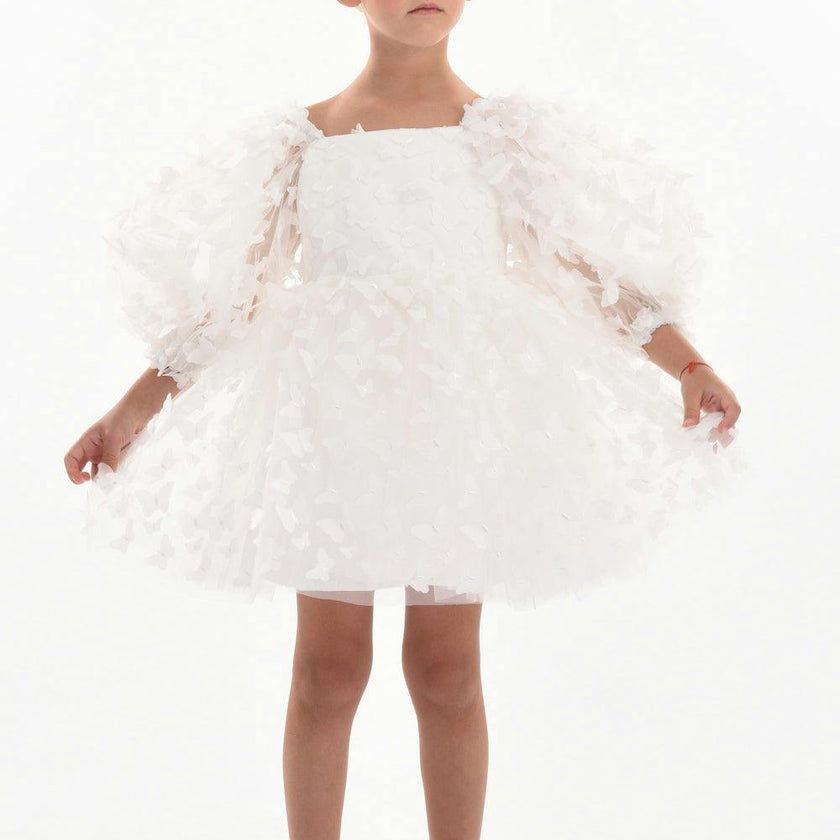 White Bell Mariposa Dress
