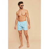 Sky Blue Bandana Men's Swim Shorts