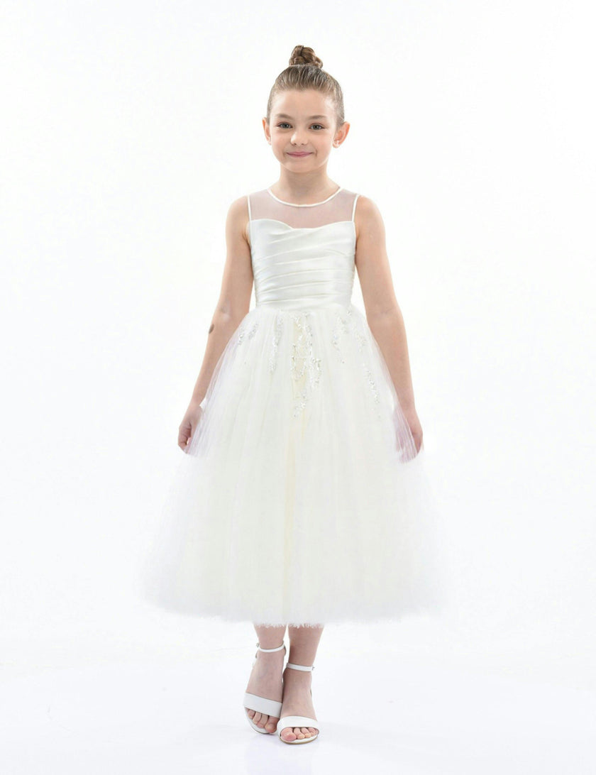 White Sleeveless Vivian Dress