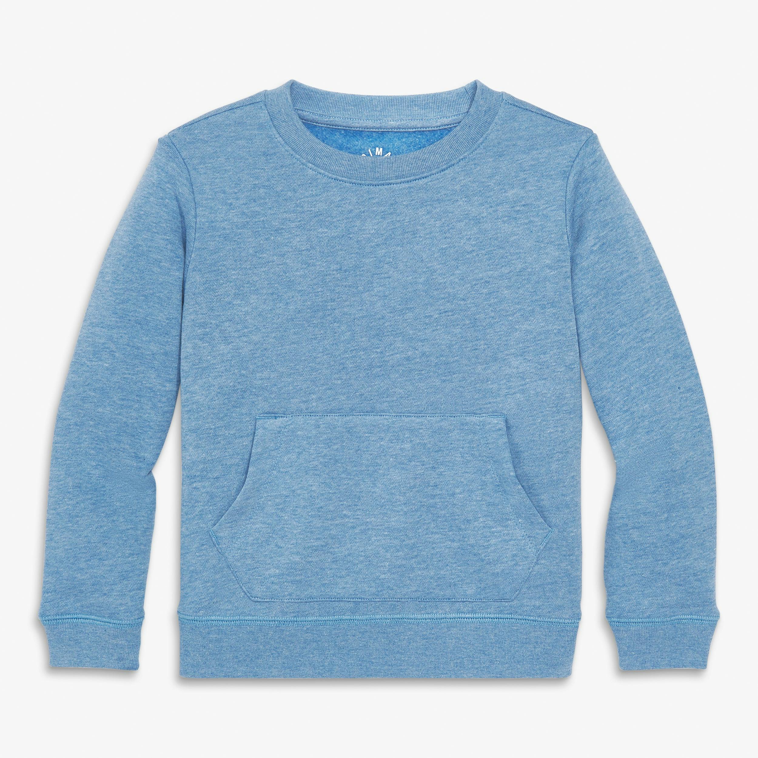 Kids cozy fleece crewneck sweatshirt