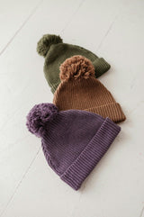 Knit Pom Hat Portabella