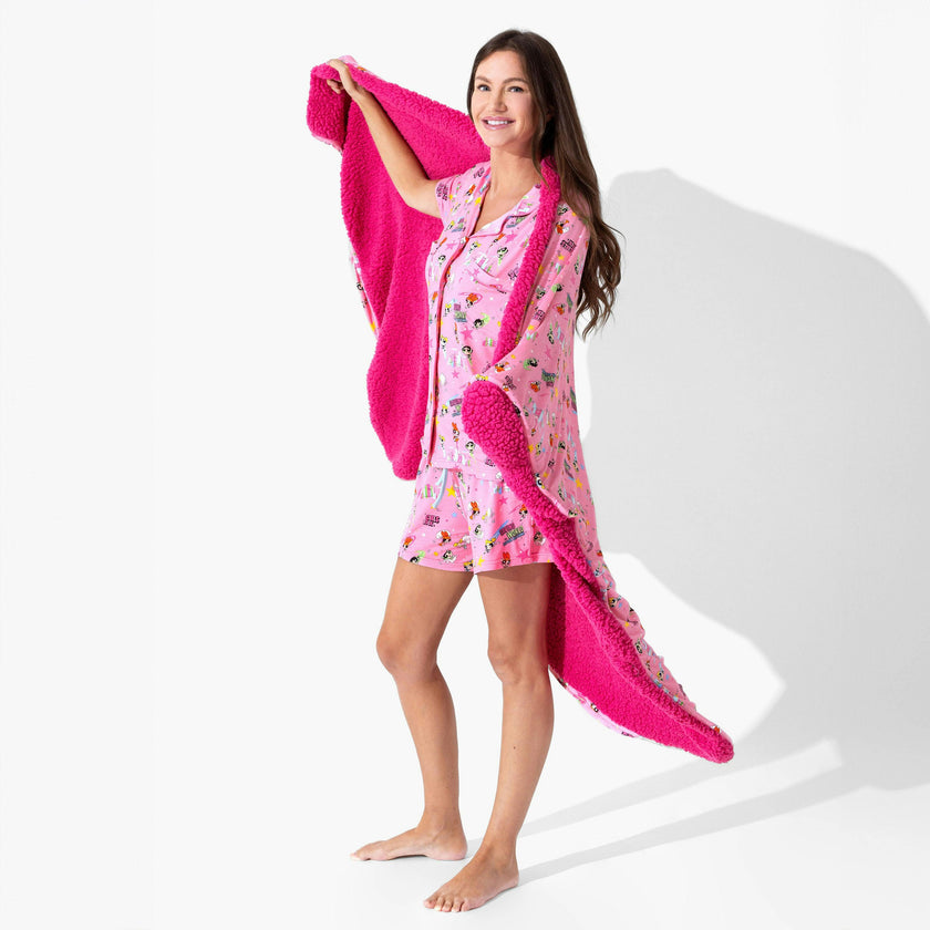Powerpuff Girls Saving Bedtime Bamboo Women's Pajama Short Set
