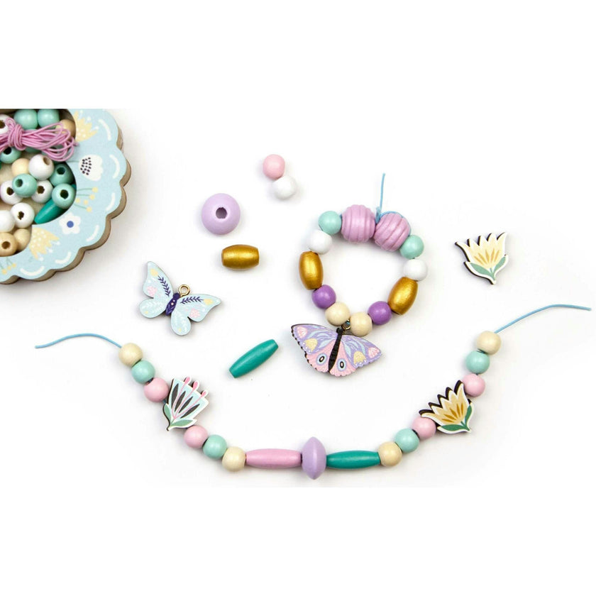 Les Perles -Butterfly Wooden Beads - 4y+