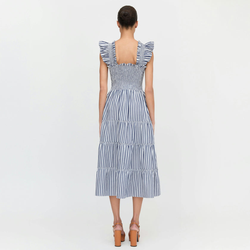 The Ellie Nap Dress - Navy Stripe