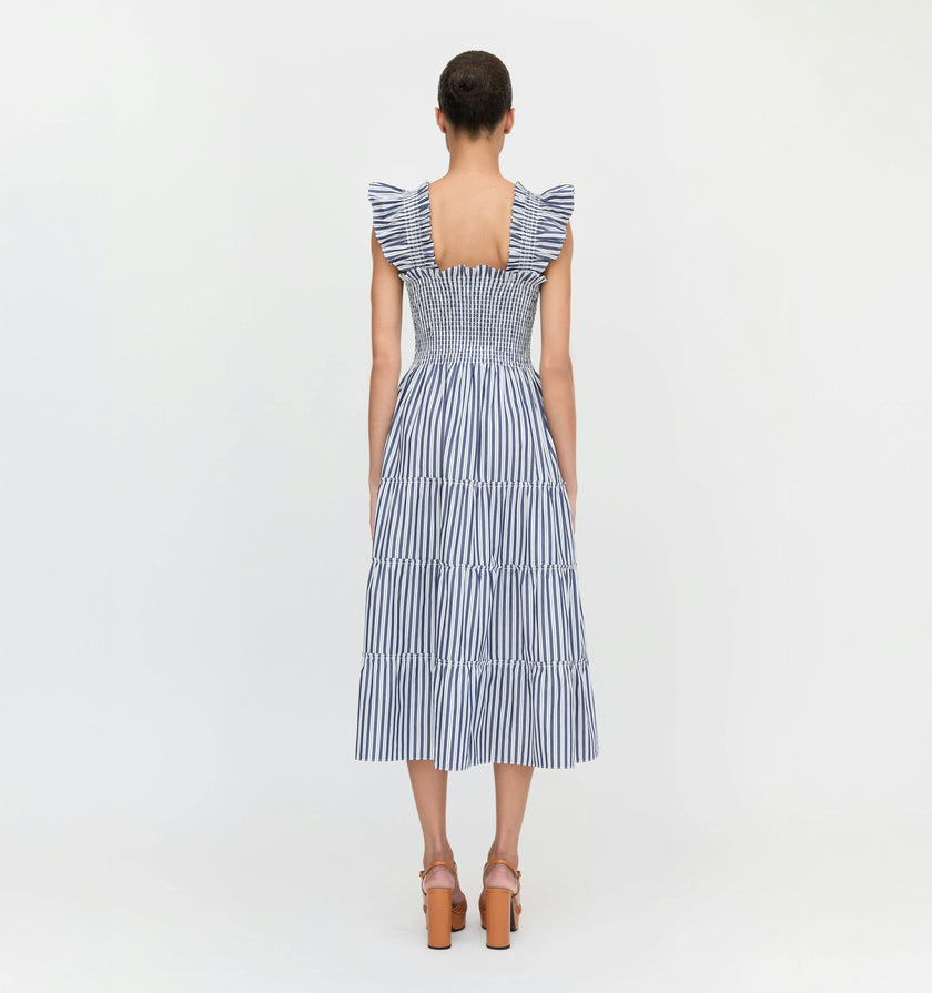 The Ellie Nap Dress - Navy Stripe