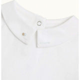 Aubrey Race Car Embroidered Collar Short Sleeve Onesie