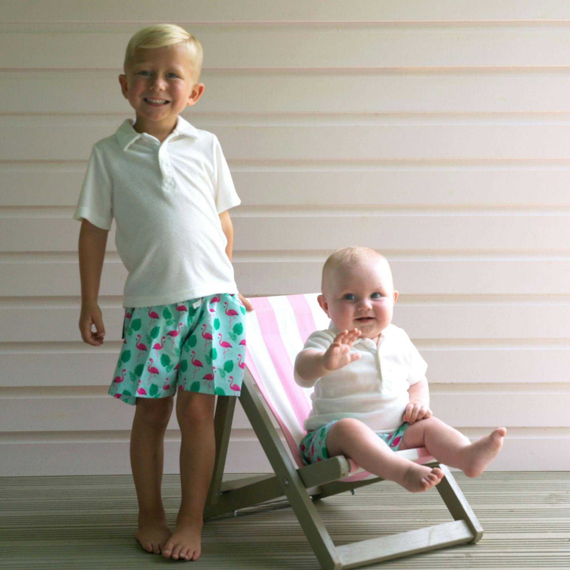 Flamingo Swim Trunks