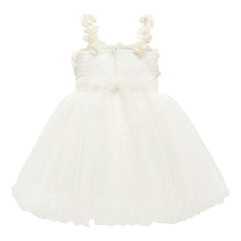 White Rose Campanula Dress
