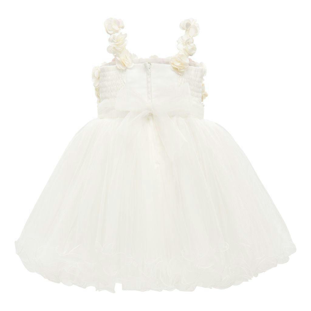 White Rose Campanula Dress