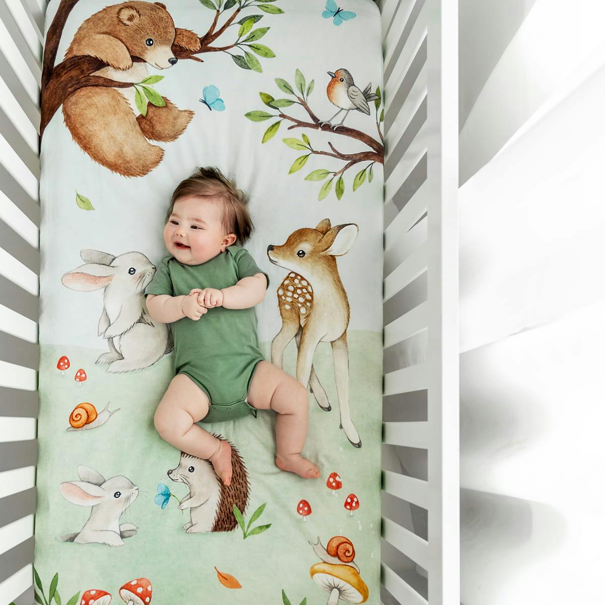 Crib Sheet And Swaddle Bundle