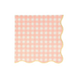 Set of 12 Gingham Large Napkins