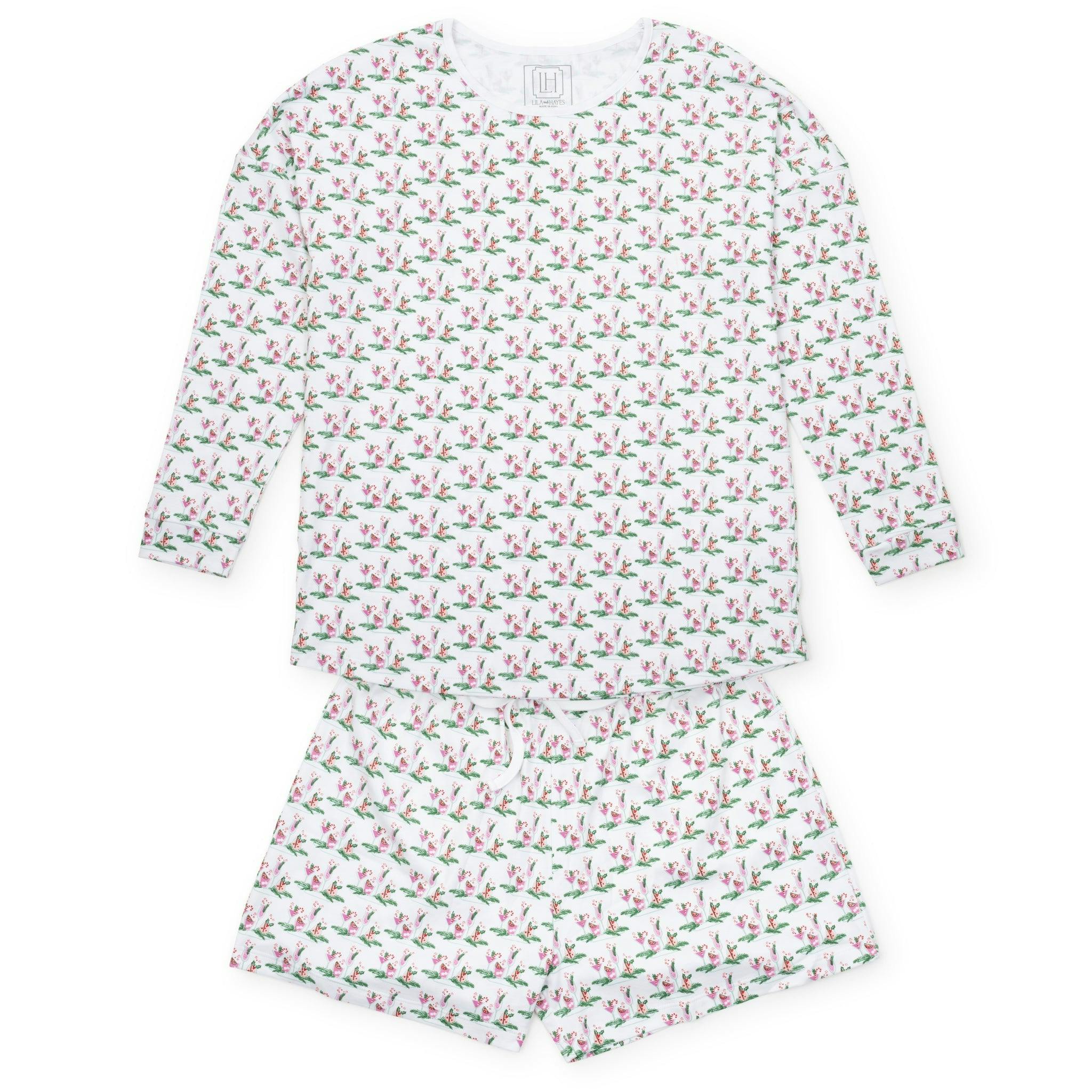 Anna Women's Longsleeve & Short Set - Merry Little Cocktails