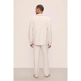William Printed TENCEL Modal Long PJ Set, Grey