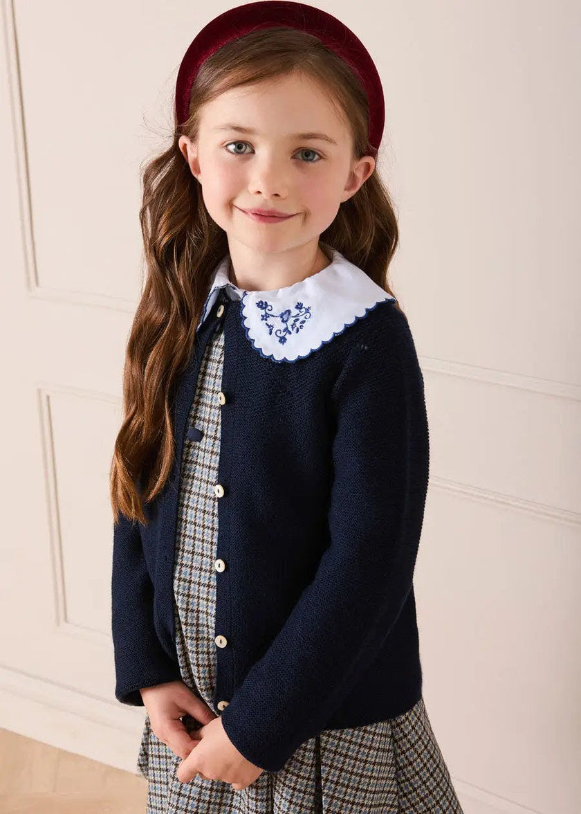 Openwork Cardigan in Navy (6mths-10yrs)