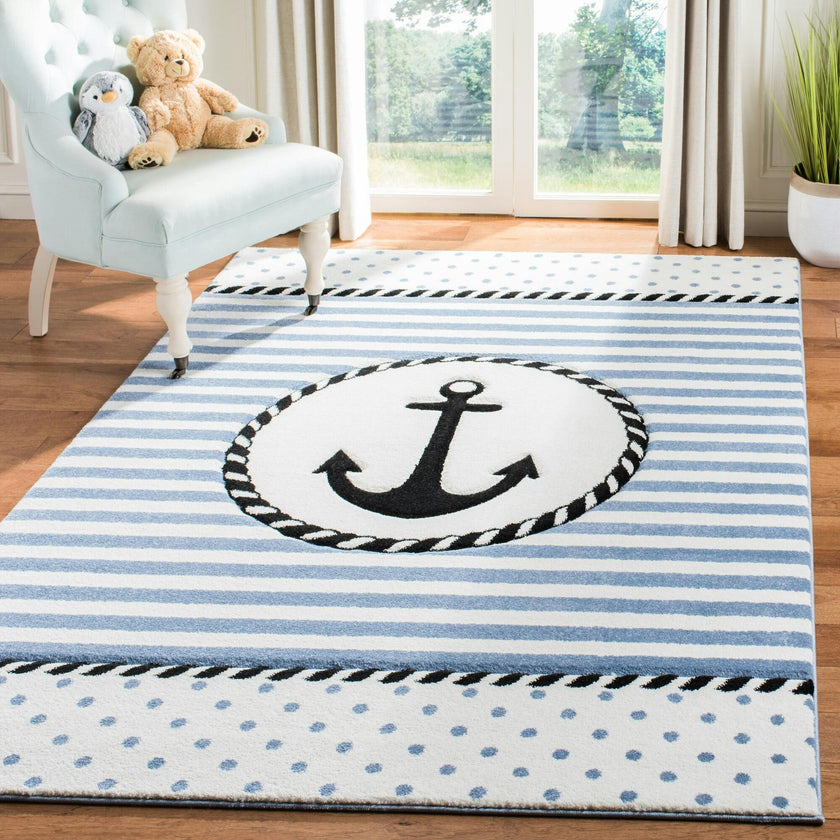 Carousel Kids Sailor Rug, Navy