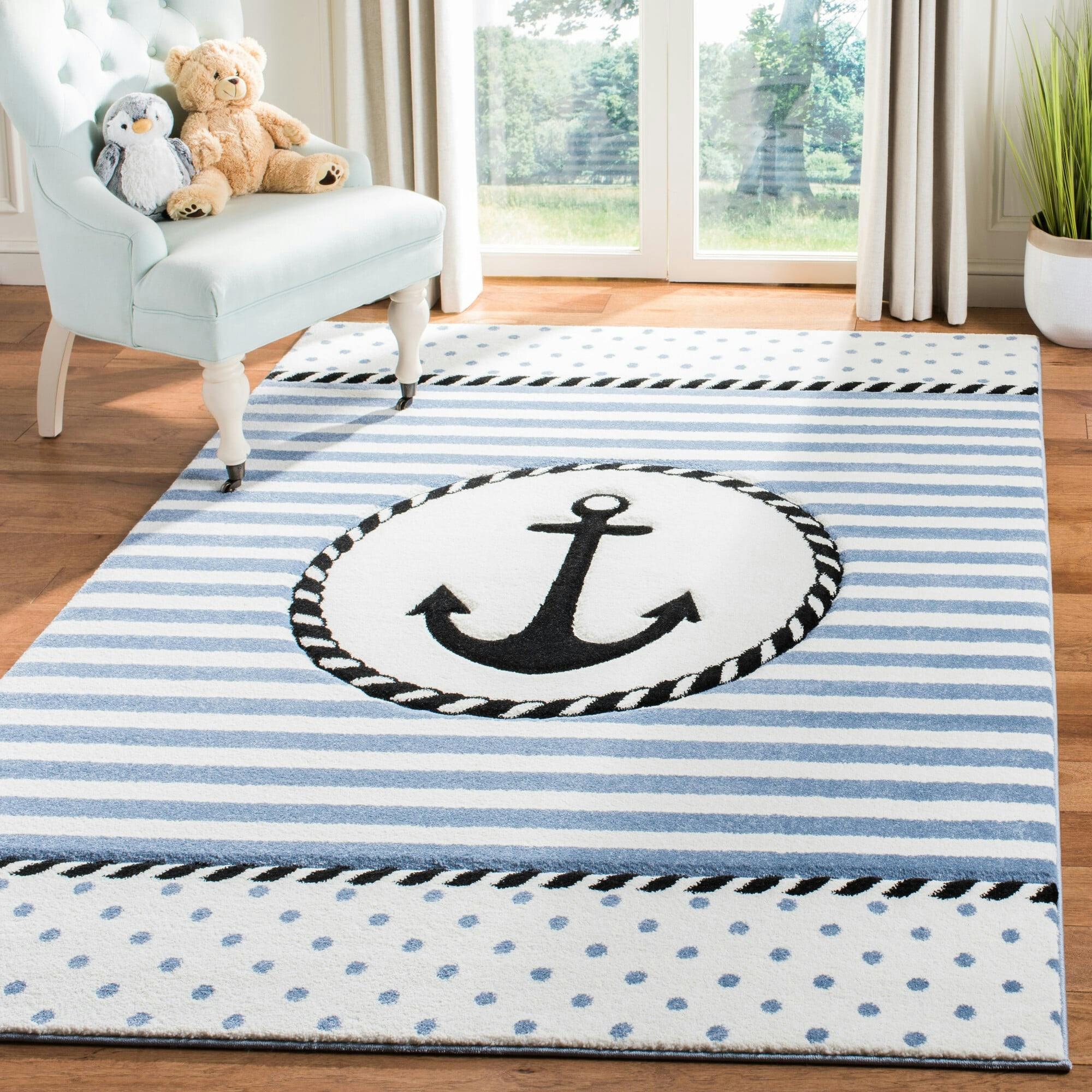 Carousel Kids Sailor Rug, Navy