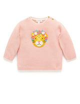 Embroidered Frida Jumper Guava Melange