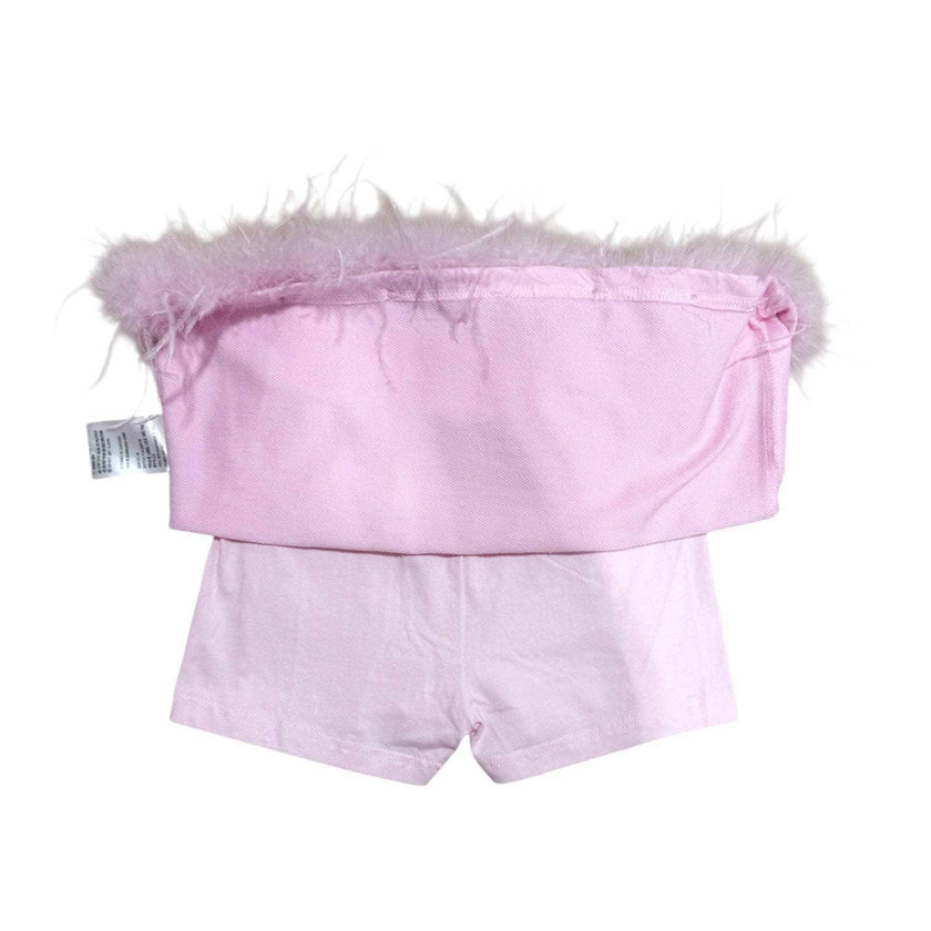 Pink Feather Sweat Suit