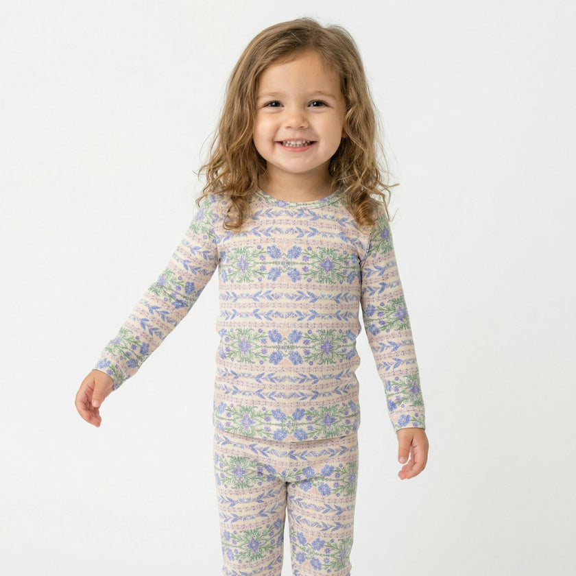 Spring Cascade Bamboo Toddler Pajama Set