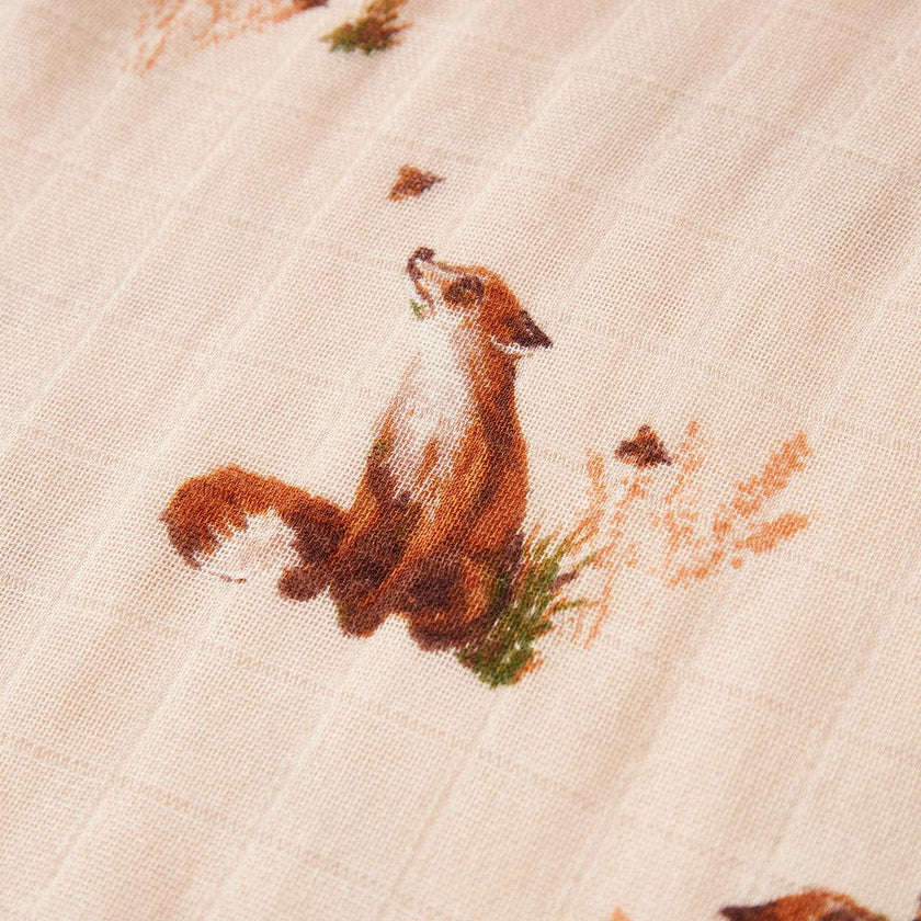 Floral Big Lovey Three-Layer Muslin Blanket