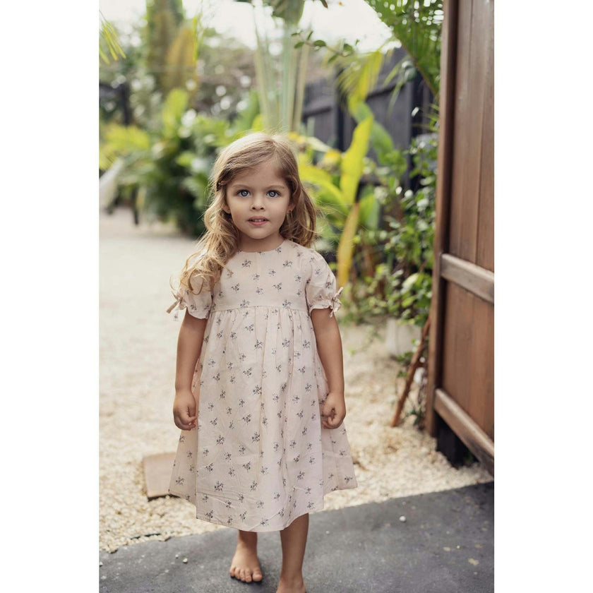 Rose Dot Short Sleeve Dress