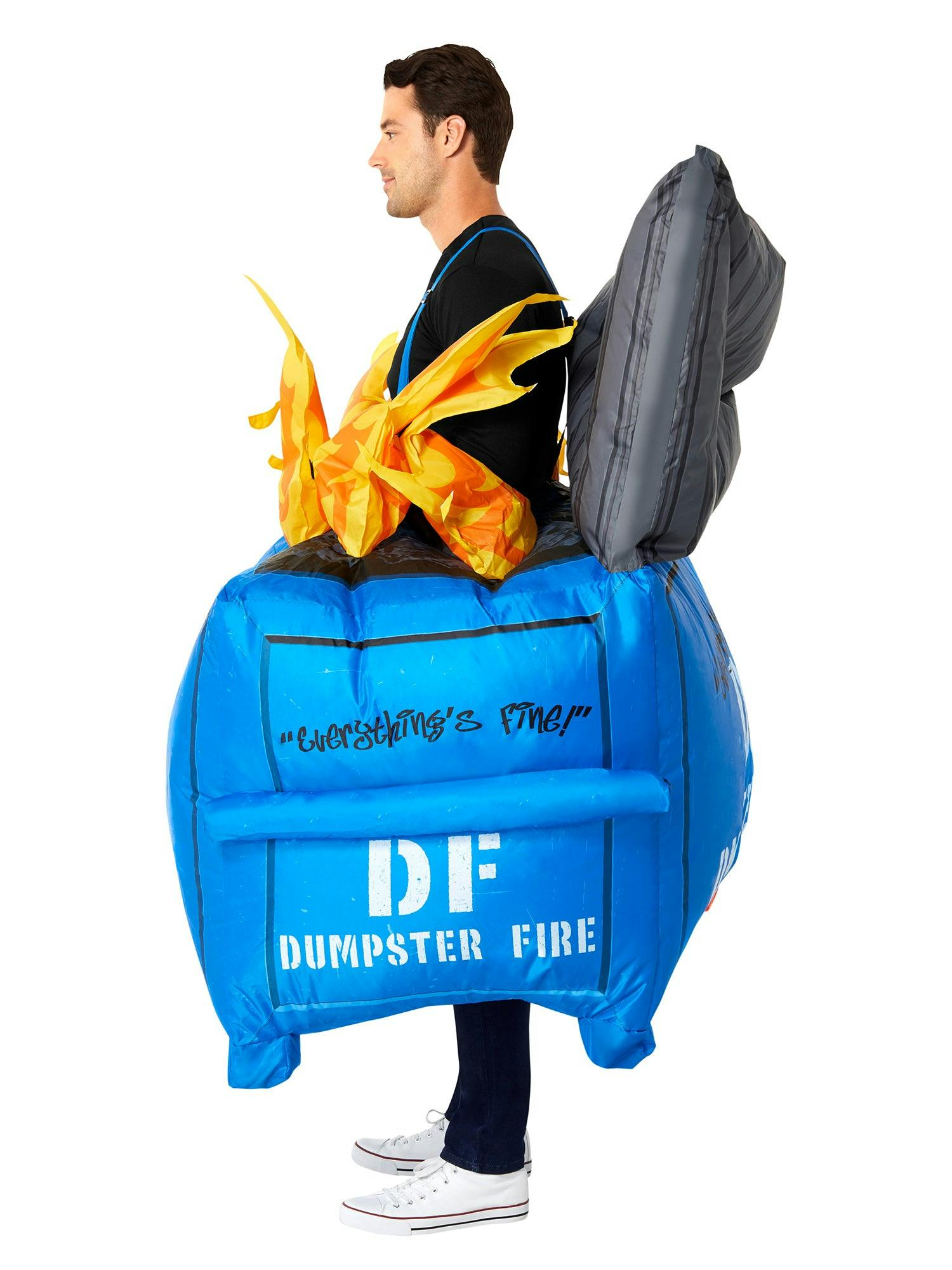 Adult Dumpster Fire Inflatable Costume