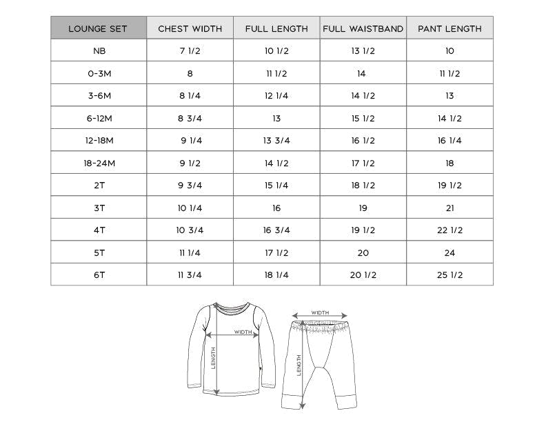 Boys Long Sleeve Lounge Set in Heart Eyes