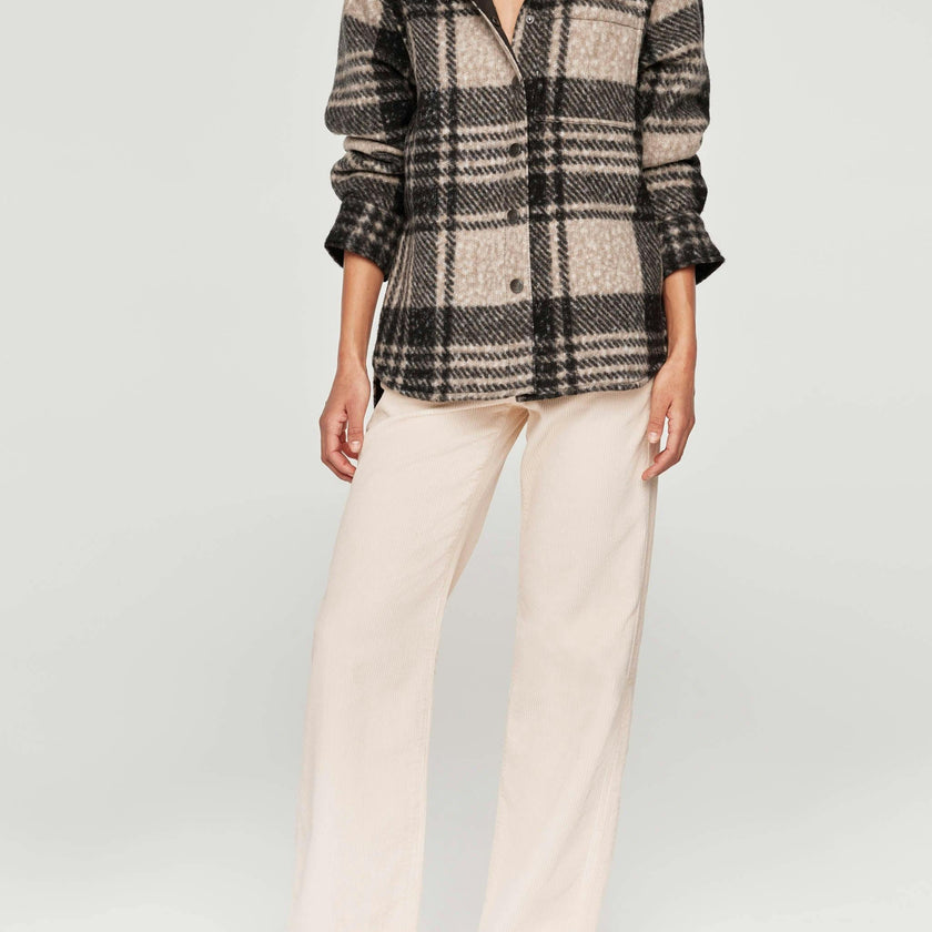 Faye Shirt | Fuzzy Plaid