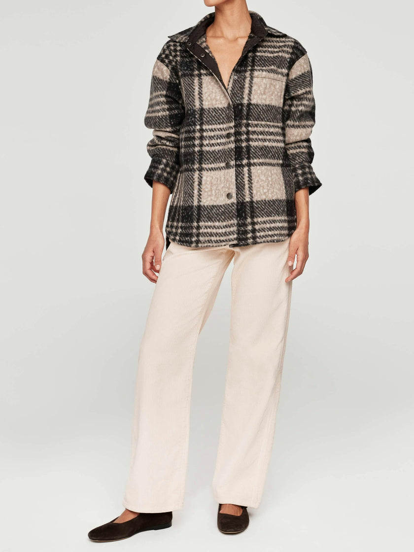 Faye Shirt | Fuzzy Plaid