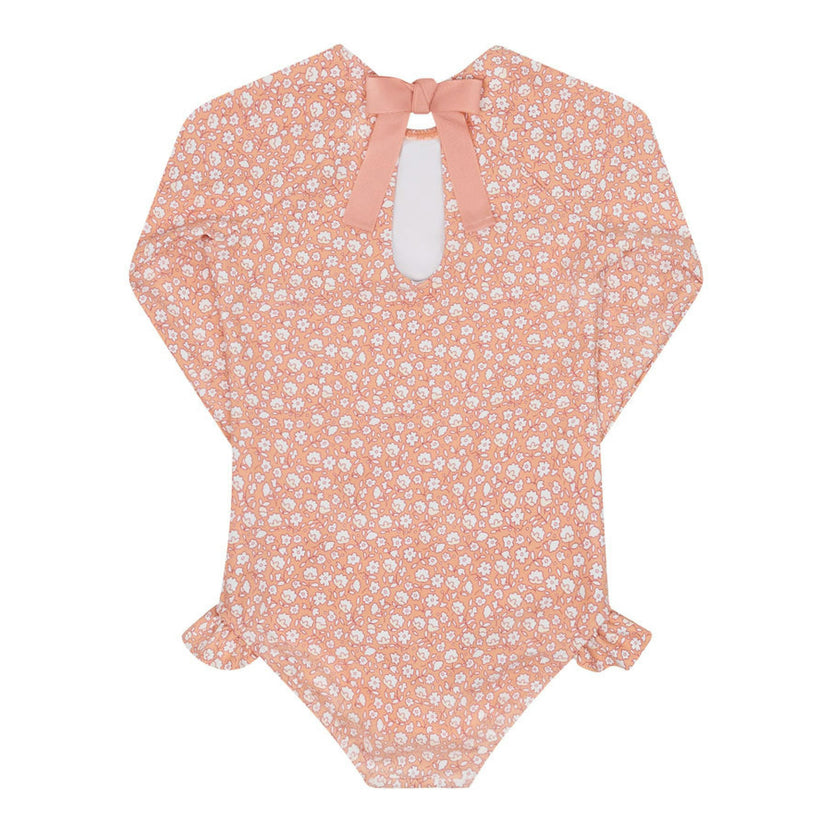 girls melone floral rashguard one piece