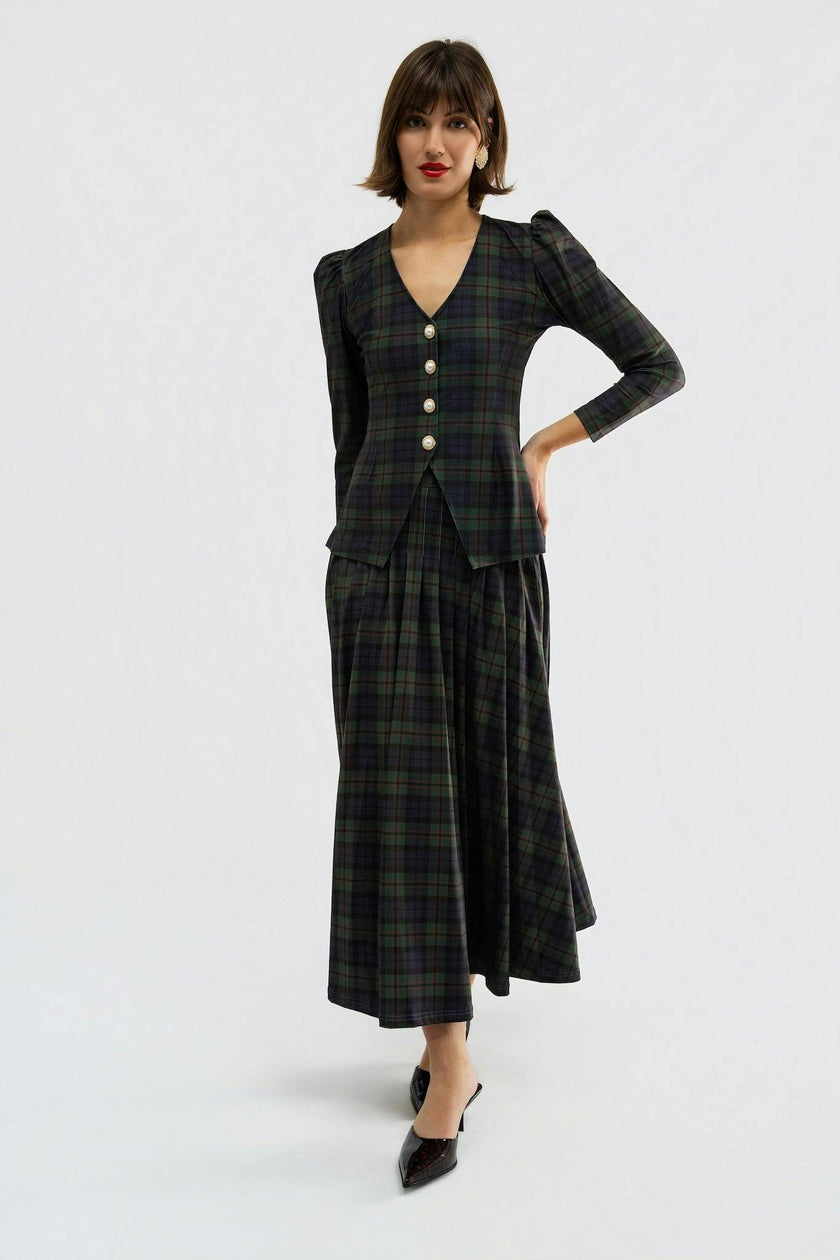 Kelly Top - Glade Plaid