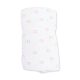 Little Horseshoes Pink - Swaddle Blanket