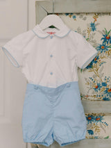 Nicky Hilton x La Coqueta Blue Stripe Chasen Baby Boy Set