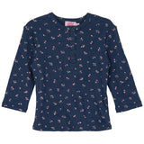 Floral Pointel Henley Top