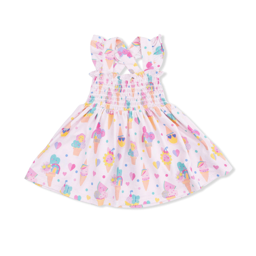 Ice Cream Fun Crew - Smocked Top with Bloomer