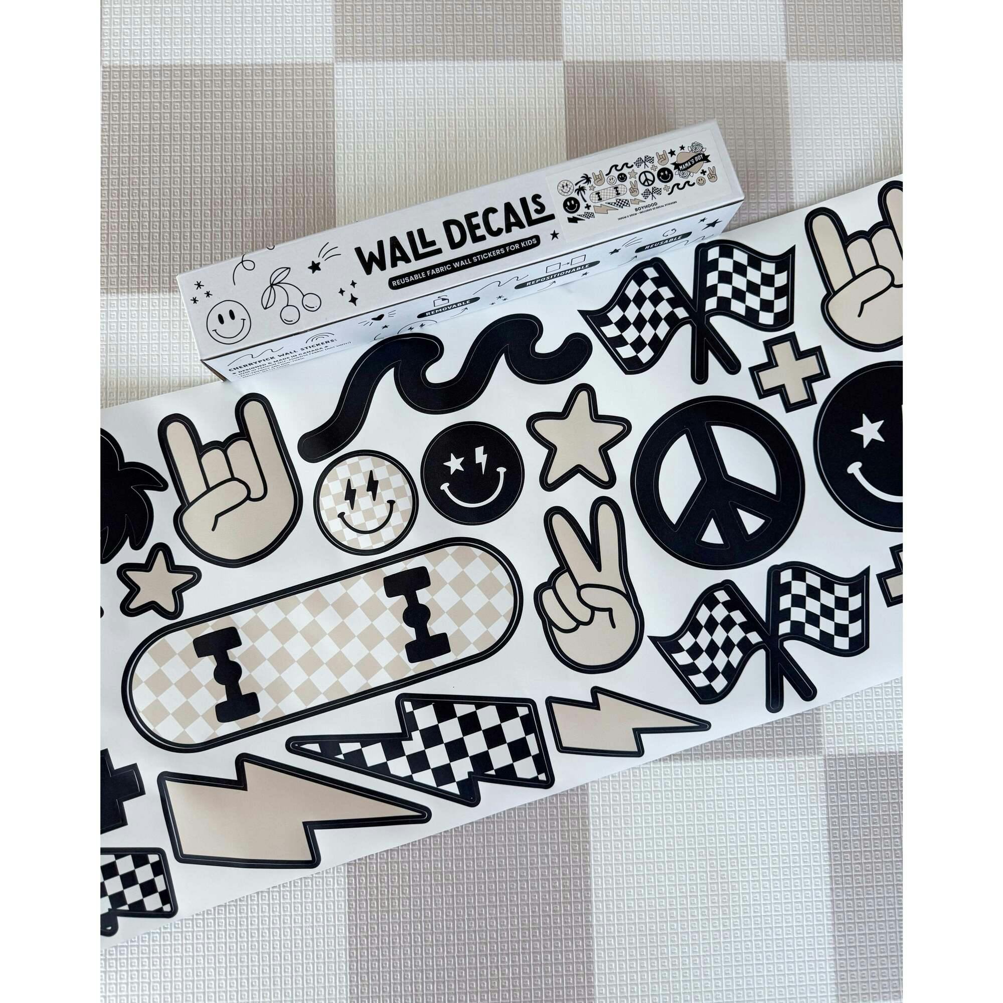 Peel & Stick Fabric Wall Stickers