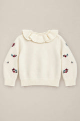 Baby Dottie Cardigan in Ivory Jubilant Bloom