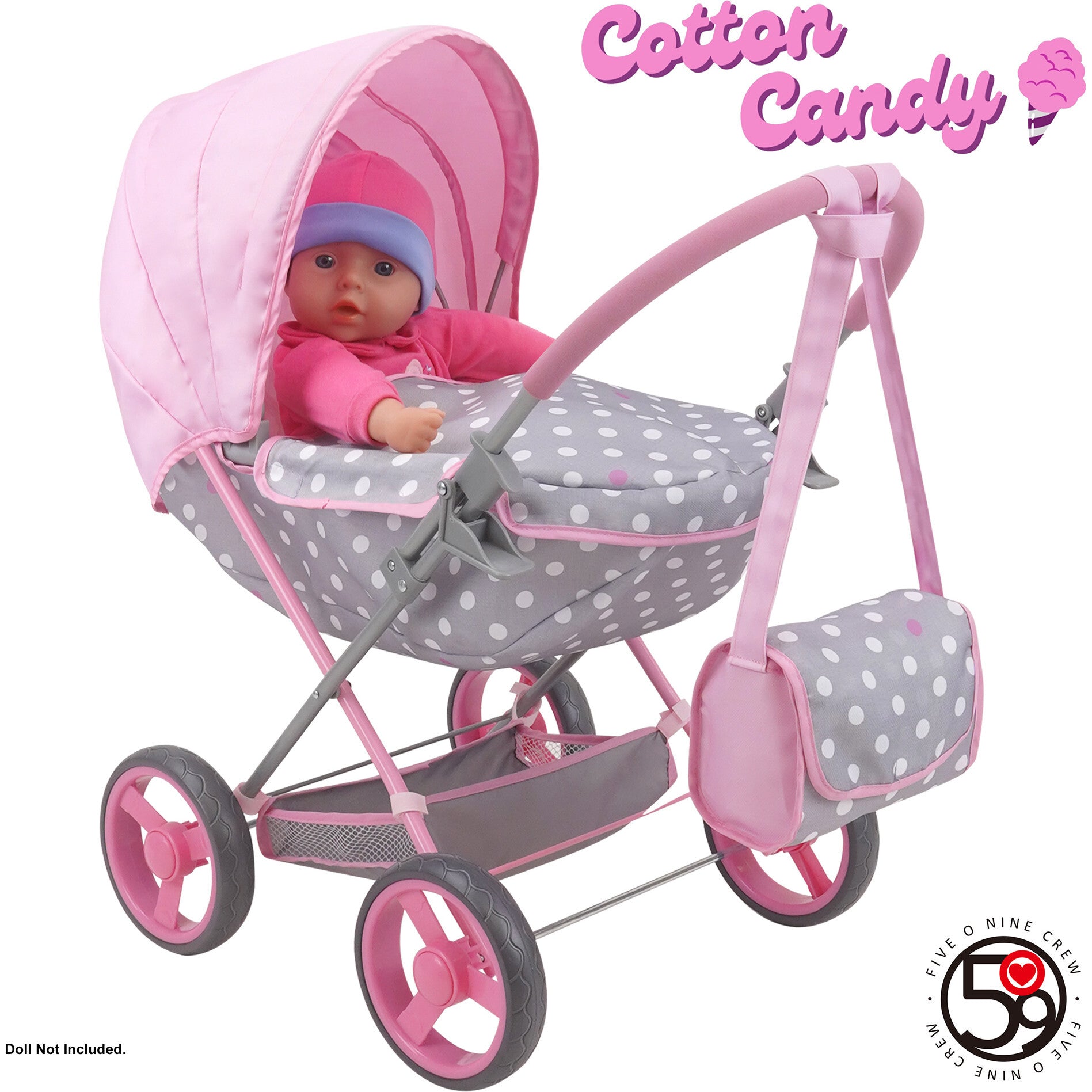 Cotton Candy Pink: Doll Deluxe Pram Doll Accessory