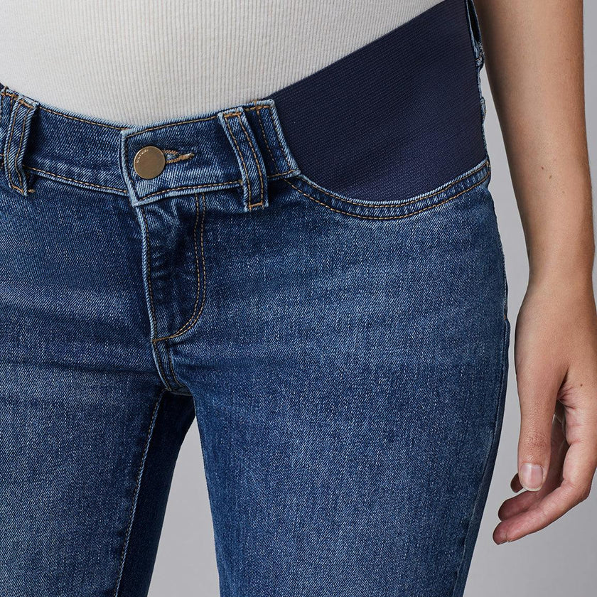 Patti Straight Maternity Vintage Jeans | Seaborn Raw