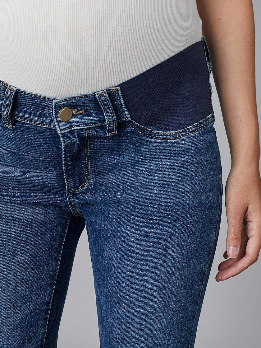 Patti Straight Maternity Vintage Jeans | Seaborn Raw
