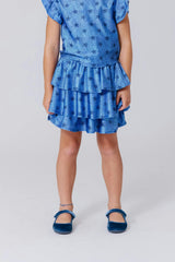 Girls Hi-Shine Tiered Skirt