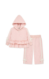 Ruffle Peplum Hoodie Pant Set (12-24M)
