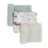 Cotton Muslin Swaddle Blanket 3 Pack - Farmyard