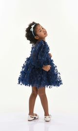 Navy Bell Mariposa Dress