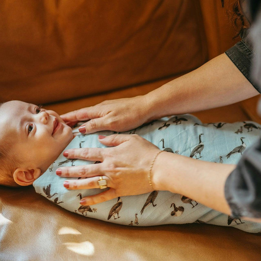 Strawberry Organic Cotton Swaddle