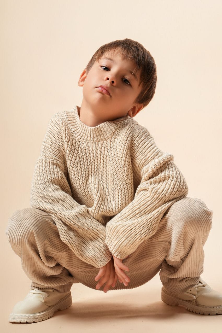Organic Cotton Knit Sweater
