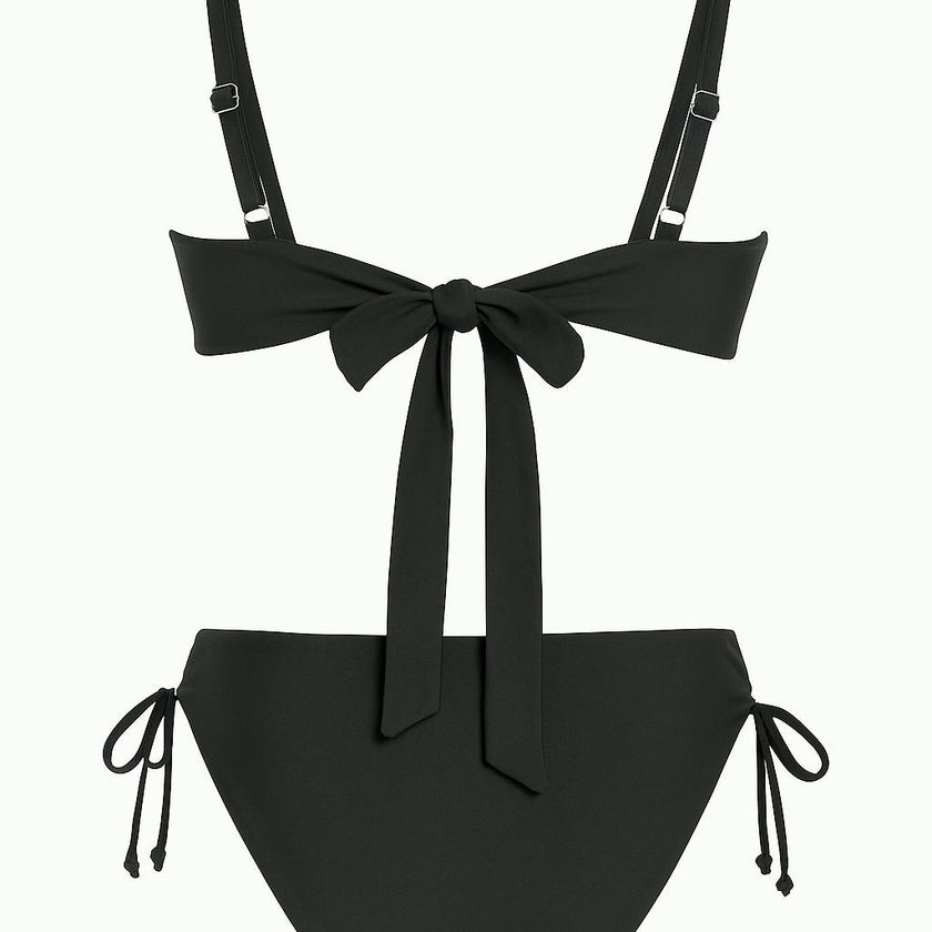 Kenzie Stripe Twist Knot Bikini - Juniors