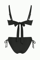 Kenzie Stripe Twist Knot Bikini - Juniors