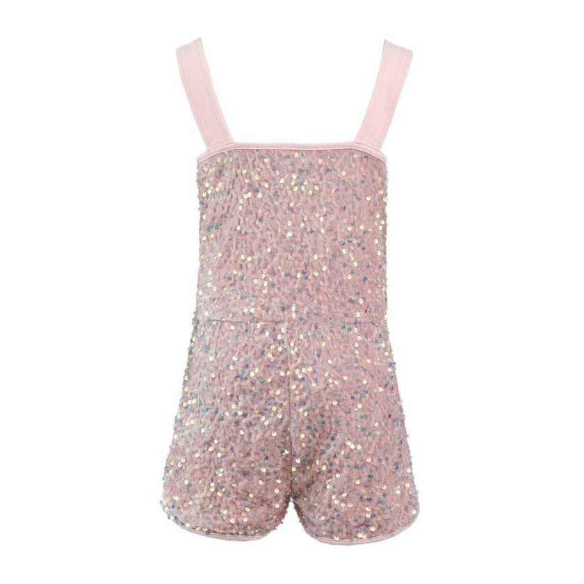 Pretty in Pink Sequin Overalls